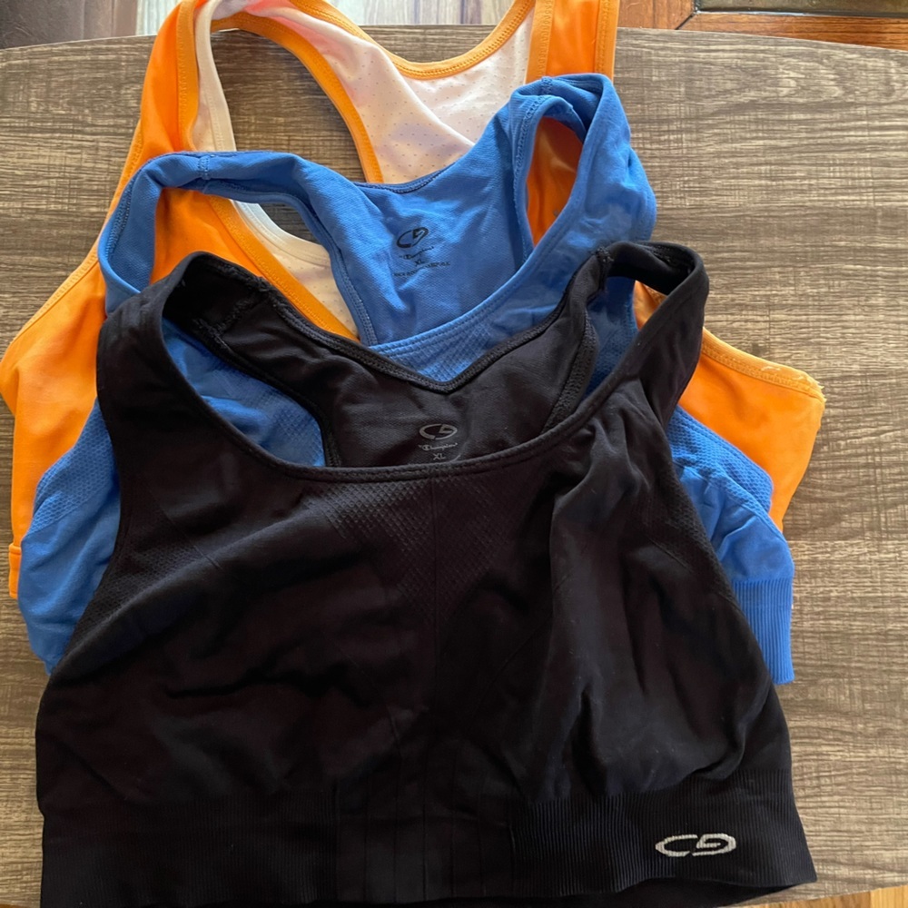 Champion shelf bras 3 for $15 XL